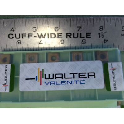LOT 100 WALTER VALENITE P4500-100724 TIN-COATED CARBIDE INSERTS, GRADE: WAK25,TE