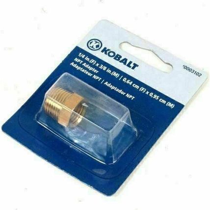 Kobalt 1/4" x 3/8" NPT Adapter - 3102