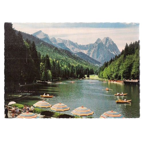ZUGSPITZGRUPPE, GERMANY used vintage postcard 1962 /