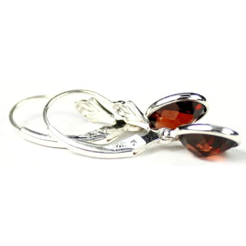 Mozambique Garnet, 925 Sterling Silver Leverback Earrings, SE001