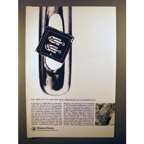 1965 Western Electric Phone Ad - Smaller the Better!
