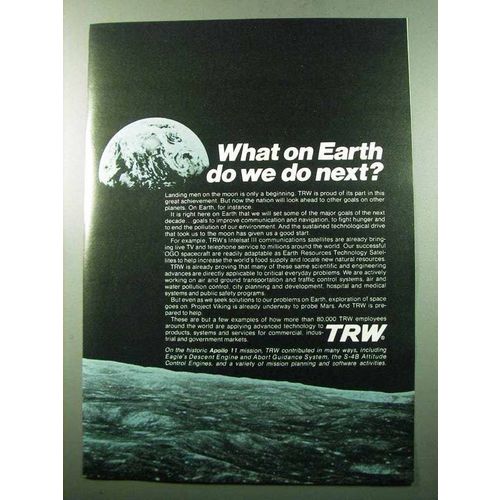 1969 TRW Intelsat III Communication Satellites Ad!