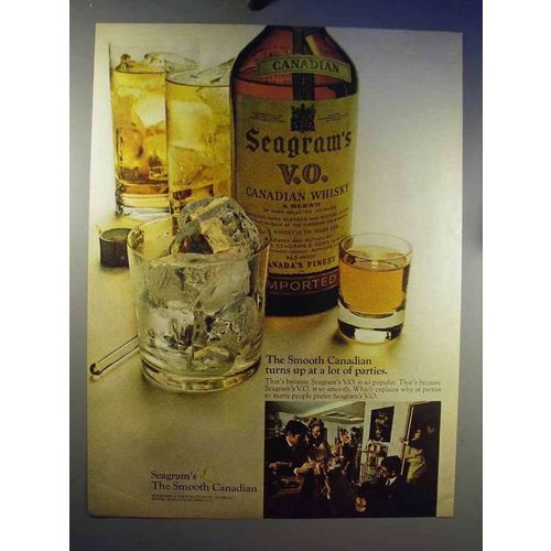 1969 Seagram's V.O. Canadian Whisky Ad - Parties