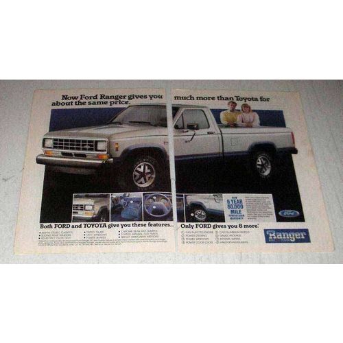 1987 Ford Ranger Pickup Truck Ad - Gives Much More