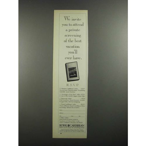 1988 Royal Caribbean Cruise Ad - A Private Screening