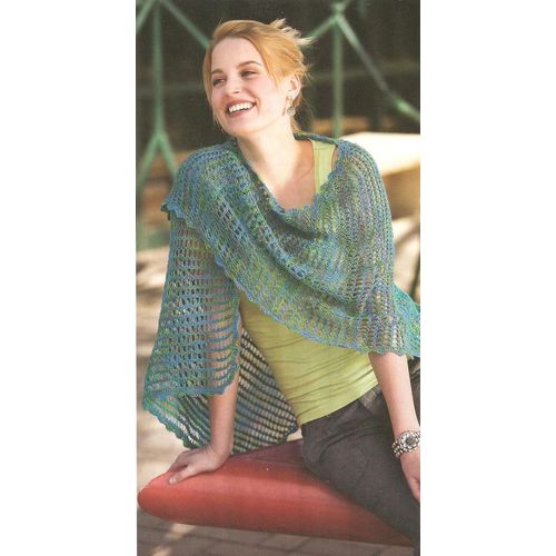 Crochet Shawl Pattern Cool Wave Shawl