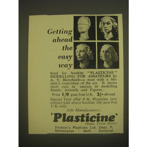 1958 Harbutt's Plasticine Ad - Getting ahead the easy way