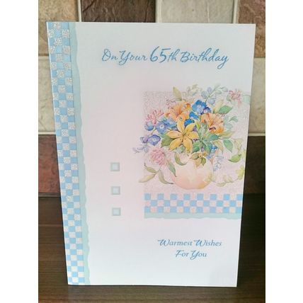 65th birthday card - on Your 65th Birthday - Glitter Card - #2