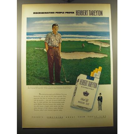 1950 Herbert Tareyton Cigarettes Advertisement - Townsend Brown, II