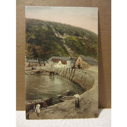 MINEHEAD QUAY, SOMERSET unused antique postcard by F. Frith =