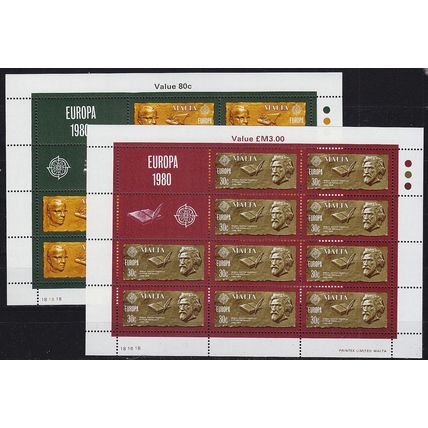 MALTA [1980] MiNr 0615-16 Kleinbogen ( **/mnh ) CEPT