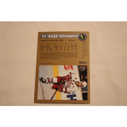 Ralph Intranuovo 1992 Classic 1992 Draft Picks 1 NO. 27
