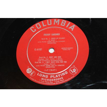 Freddy Gardner with Orchestra 10" LP with Original Cover- FREDDY GARDNER AND HI