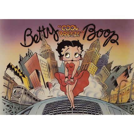Betty Boo Cool Breeze Marilyn Monroe Style Upskirt Postcard