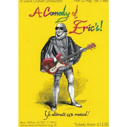 A Comedy Of Erics Musical Play New Vic Theatre Gala Poster Postcard Style Card