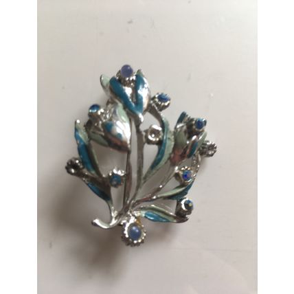 VINTAGE BROOCH - MULTICOLOUR LEAF