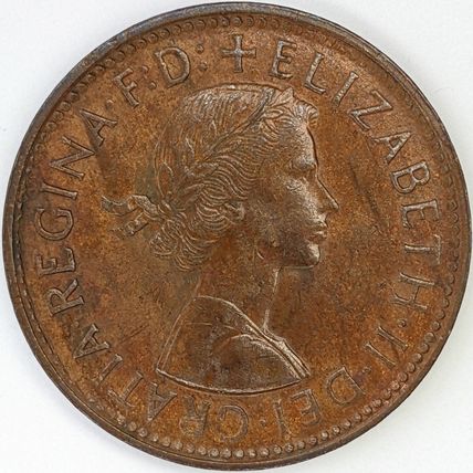 AUSTRALIA 1960 Halfpenny / ½ Penny Perth Mint (J- D)