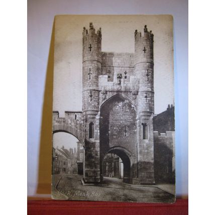 MONK BAR, YORK. unused antique postcard by F Frith & Co =