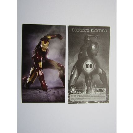 Marvel - Iron Man The Movie 2008 - Preziosi Sticker Drop-down Choice (e18)