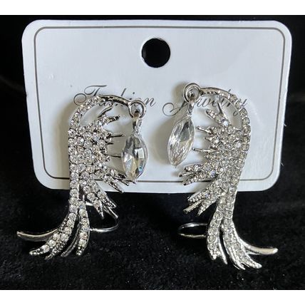 Earrings Angel Wings Bling Ear Cuff #970