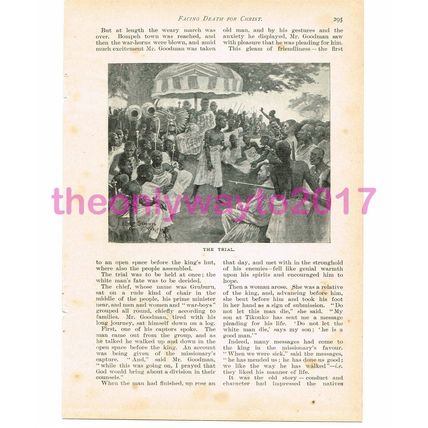 Trial of Martyrs, Tikonko, Sierra Leone, Book Illustration, c1899