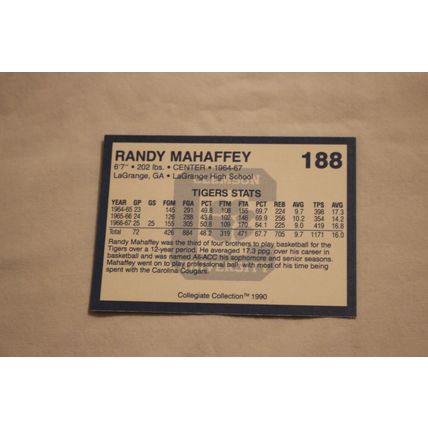 Randy Mahaffey 1990 Collegiate Collection Clemson NO. 188