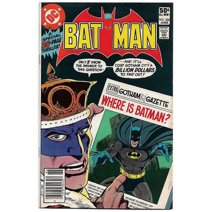 Batman #336 (1981) *DC Comics / Cover Artwork By Jim Aparo / Monarch Of Menace*