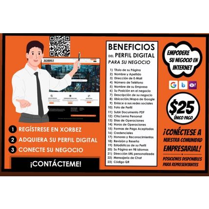 Perfil digital Presencia De Negocios Con Goggle Map Integrado