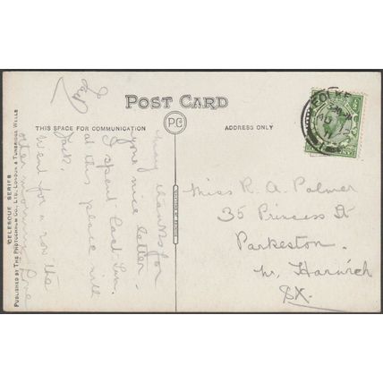 The Warren Halt Railway Station, Folkestone, Kent, 1911 - Photochrom Postcard
