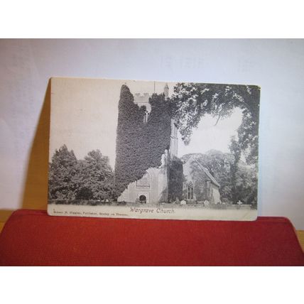 THE CHURCH, WARGRAVE, BERKSHIRE used antique postcard by S Higgins 1905 pm =