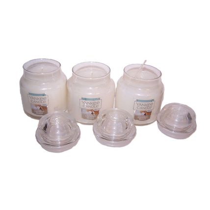 Coconut Beach Jar Candle Small Single Wick 3.7 oz Yankee Candle - Lot of 3