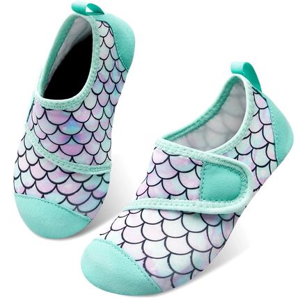 JIASUQI Toddler Water Shoes Boys Girls Quick Dry Beach Shoes Barefoot Swim Aqua