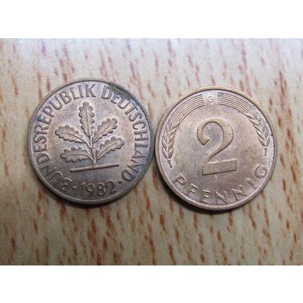 1982g 2 Pfennig Germany Coin