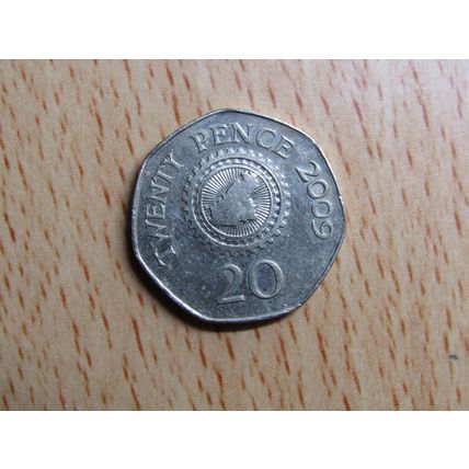 Guernsey 2009 20p Coin