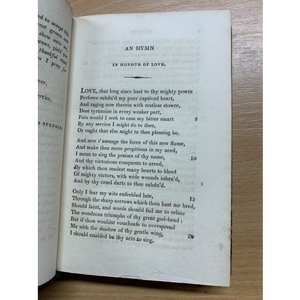1810 "THE POETICAL WORKS OF EDMUND SPENSER" VOL 6 ANTIQUE LEATHER BOOK (P3)