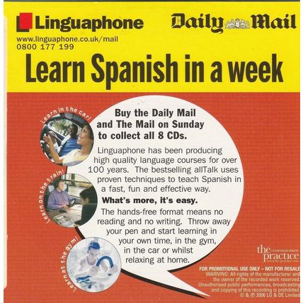 LEARN SPANISH IN A WEEK (disc one of eight) : DAILY MAIL PROMOTIONAL AUDIO CD :