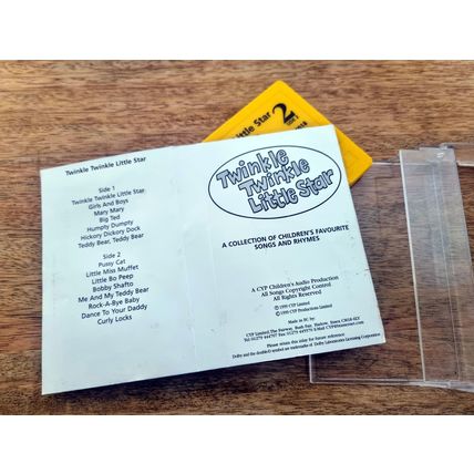 Children's Music Songs Audio Cassette Tape, CYP Music 1990s Britain Retro