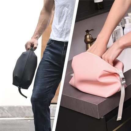 13" 6L Large Silicone Dopp Kit,Waterproof Leakproof Toiletry Bag,Foldable Travel
