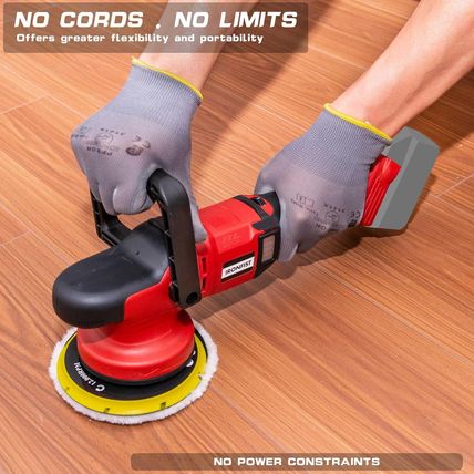 IRONFIST Cordless Orbital Polisher Compatible with Milwaukee M18 Battery, Car Po