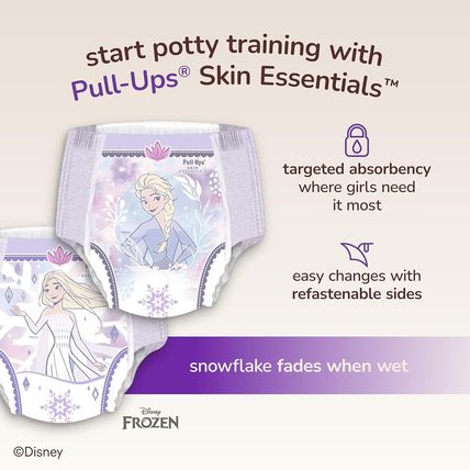 Pull-Ups Girls' Skin Essentials Potty Training Pants, Training Underwear, 3T-4T