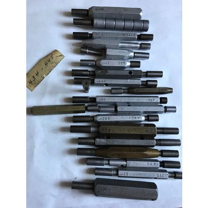 LOT THE PIPE MACHINERY GO NO GO PLUG GAGE,.437,.442,.4415,435,.437 .434,.445,SA