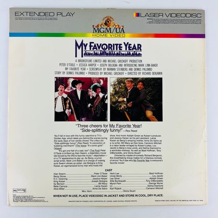 My Favorite Year Laserdisc LD 1982 (ML100188) Peter O'Toole, Jessica Harper
