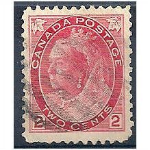 Canada 1898.SG155 2c Rose-Carmine Good/Fine Used.