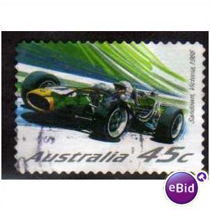 AUS 2002 45c S/A '100TH ANN OF MOTOR RACING' ' FINE USED (EBID1342)