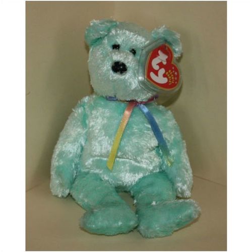 2002 Ty Beanie Babies Sherbet the Bear - Light Green with Tag