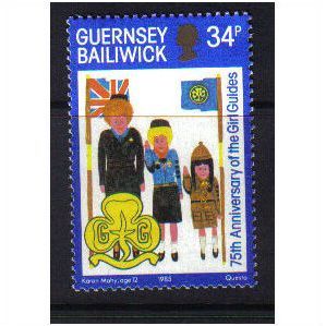 1985 GB GUERNSEY GIRL GUIDES UMM SG 342