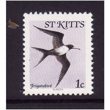 ST KITTS 1981 1c FRIGATE BIRD SG 53a U/M MINT