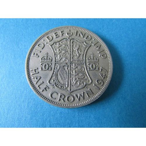 1947 GEORGE VI HALF CROWN FREE POST COIN - 2. AT