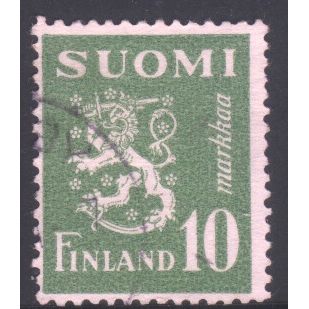 Finland 1950 - 10m brownish purple - Rampant Lion - used