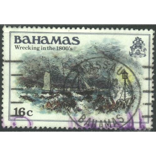 Bahamas 1980 - SG563 - 16c multi - Wrecking in the 1800's - used